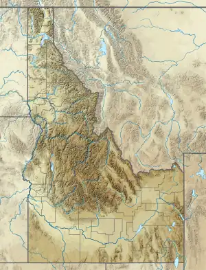 Location of Magic Reservoir in Idaho, USA.