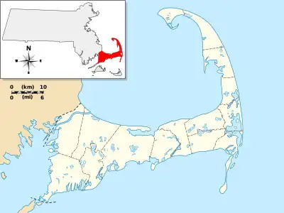 Jeremiah's Gutter is located in Cape Cod