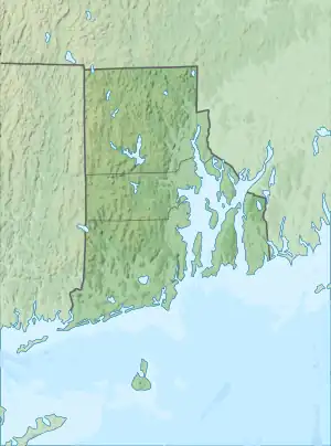 Map showing the location of Fishermen's Memorial State Park