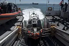 Long range interceptor aboard the cutter Bertholf