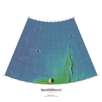 Topographical map of Cebrenia quadrangle