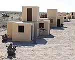 Steel targets simulating Afghan insurgents stand at the Al Brutus training complex within target area 15 North (2011).