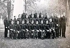 USNA First Class Cadet Petty Officers, 1904. A.B. Reed, seated, front row, center