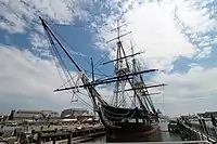 USS Constitution in dock, 2018