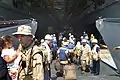 Crewmen from USS Nashville assist U.S. nationals evacuating from Lebanon in 2006