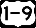 U.S. Route 1-9 marker