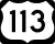 U.S. Route 113 marker