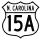 U.S. Highway 15A marker