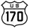 U.S. Route 170 marker