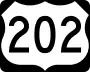 U.S. Route 202 marker