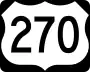 U.S. Route 270 marker