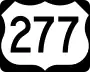 U.S. Route 277 marker