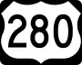 U.S. Route 280 marker