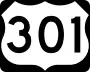 U.S. Highway 301 marker