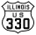 U.S. Route 330 marker