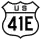 U.S. Route 41E marker