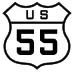 U.S. Route 55 marker