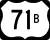 U.S. Highway 71B marker