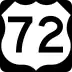 U.S. Route 72 Alternate marker