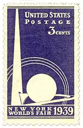 U.S. postage stamp commemorating the 1939 New York World's Fair (1939)