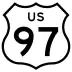 U.S. Route 97 marker