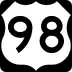 U.S. Route 98 marker