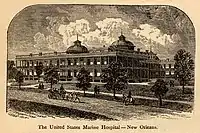 Second New Orleans hospital, never completed, abandoned 1860