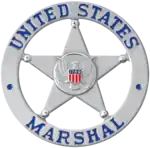 Badge of a deputy U.S. marshal