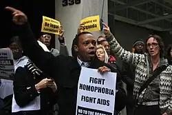 Image 20A 2009 protest in New York City against Uganda's first Anti-Homosexuality Bill (from Uganda)