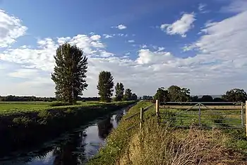 Image 20The River Brue in an artificial channel draining farmland near Glastonbury (from Somerset)