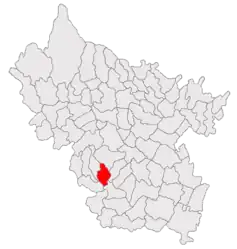 Location in Buzău County