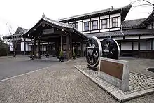 The former Nijo Station building in February 2006