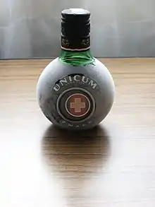 Image 25A cold bottle of Unicum (from Culture of Hungary)