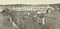 Union Camp Banks, temporary home to the 7th Vermont, 21st Indiana and Nims' Battery in Baton Rouge photographed in late July 1862.