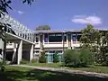 Entrance to the building A, from Areni park