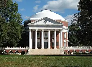 The Rotunda, University of Virginia, Charlottesville, Virginia, by Thomas Jefferson, 1822-1826