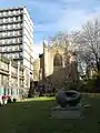 From the rear: Bonython Hall (right) and the Napier Building