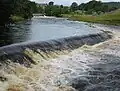 Upper weir, summer spate