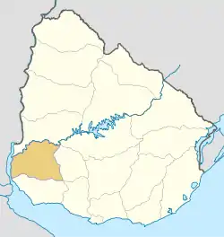 Soriano Department is located in Uruguay