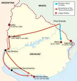 Image 12Uruguayan war, 1864–65 (from History of Uruguay)