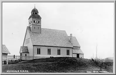 View of the church before the 1964 additions