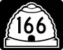 State Route 166 marker