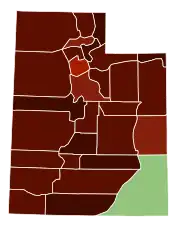 Image 12Map of counties in Utah by racial plurality, per the 2020 US Census
Legend

 

Non-Hispanic White  60–70%  70–80%  80–90%  90%+
Native American  50–60% 

 (from Utah)