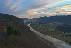 View of the Kvinesdal valley