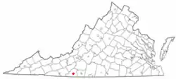 Location of Stuart, Virginia