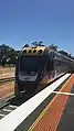 VLocity train leaving Goornong