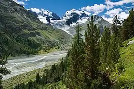 Piz Roseg above the Val Roseg