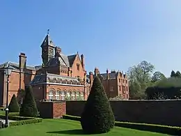 colour photograph of the south side of the abbey