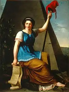 Allegorical painting of Liberty by Nanine Vallain