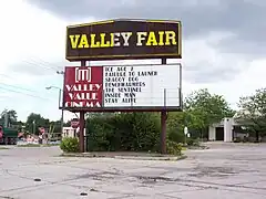 One of Two Valley Fair signs